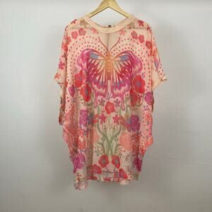 Free People Shooting Stars Chiffon Dress - Tea Combo - Size Small